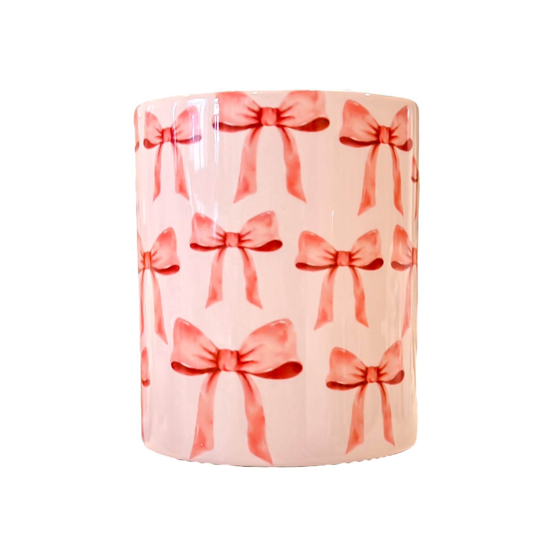 Pink Watercolor Bow Coffee Mug