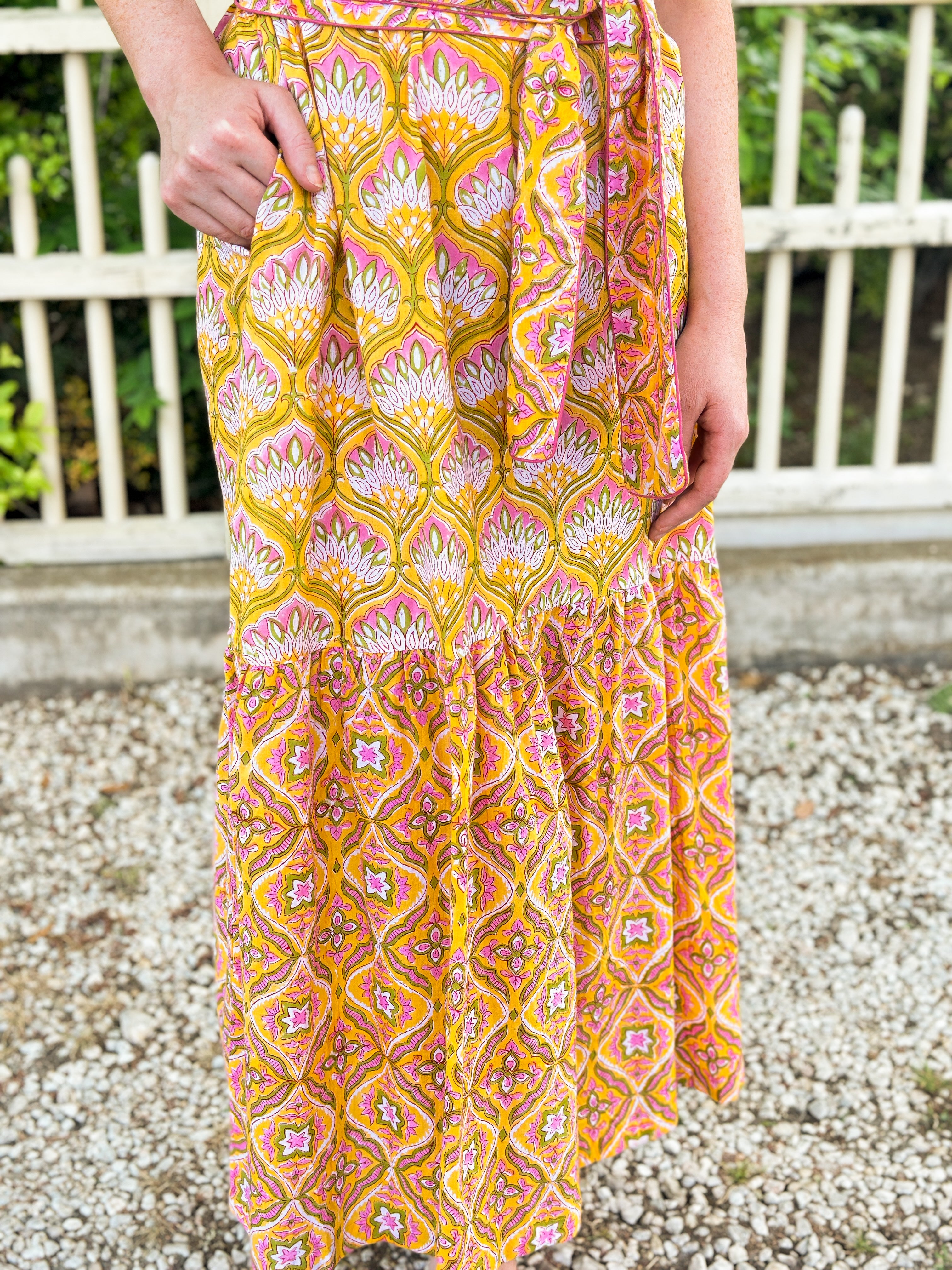 Bohemian Gemme Charlotte Maxi- Marigold Peacock
