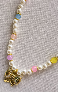 Pastel Pearl Spring/Summer Beaded Necklace