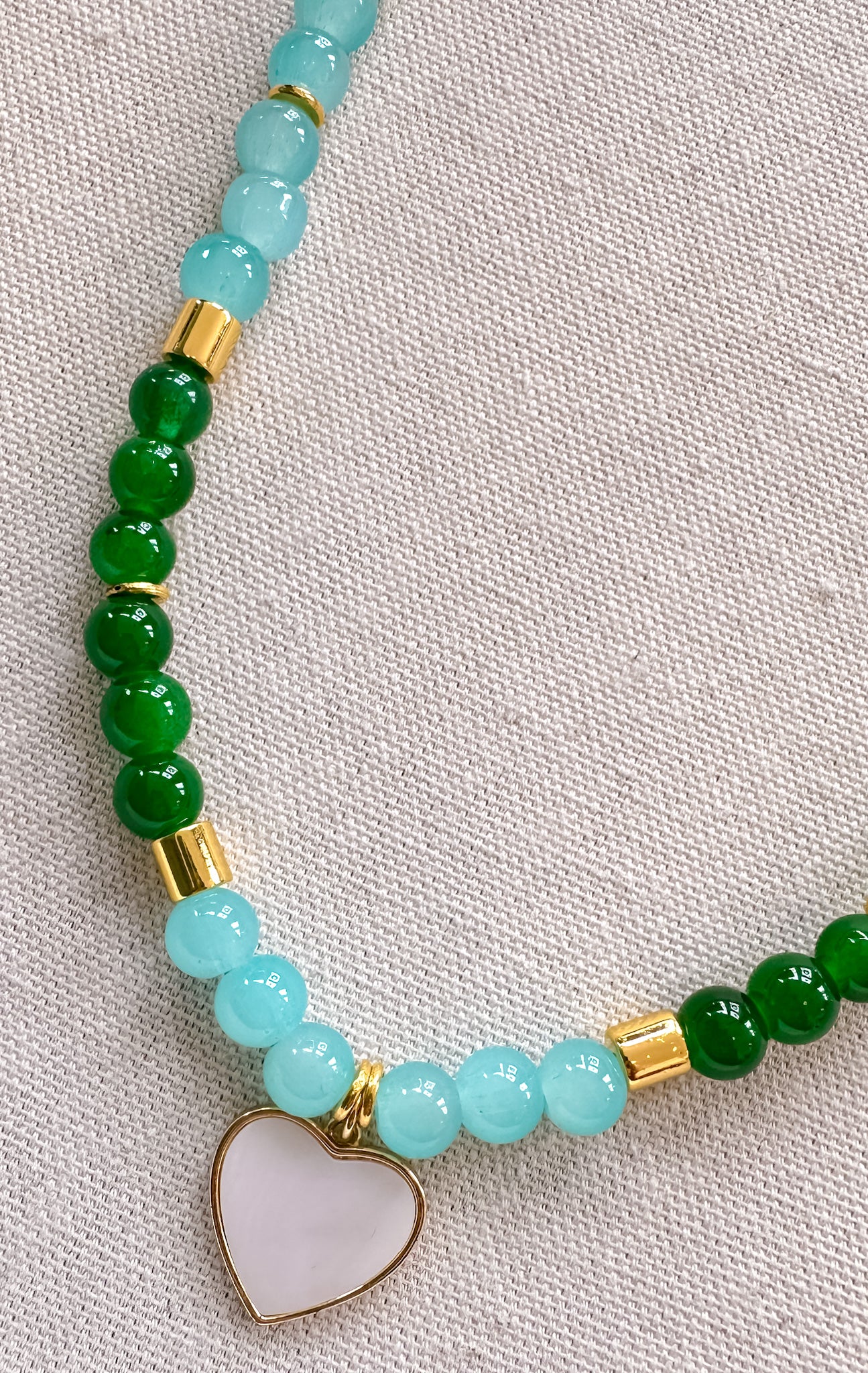 Blue & Jade Spring/Summer Beaded Necklace