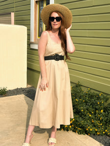 Delilah Sand Midi Dress