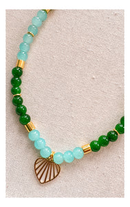 Blue & Jade Spring/Summer Beaded Necklace