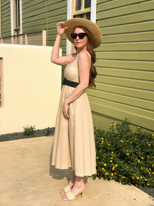 Delilah Sand Midi Dress