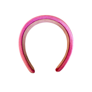 Bubblegum Pink Velvet Slim Headband