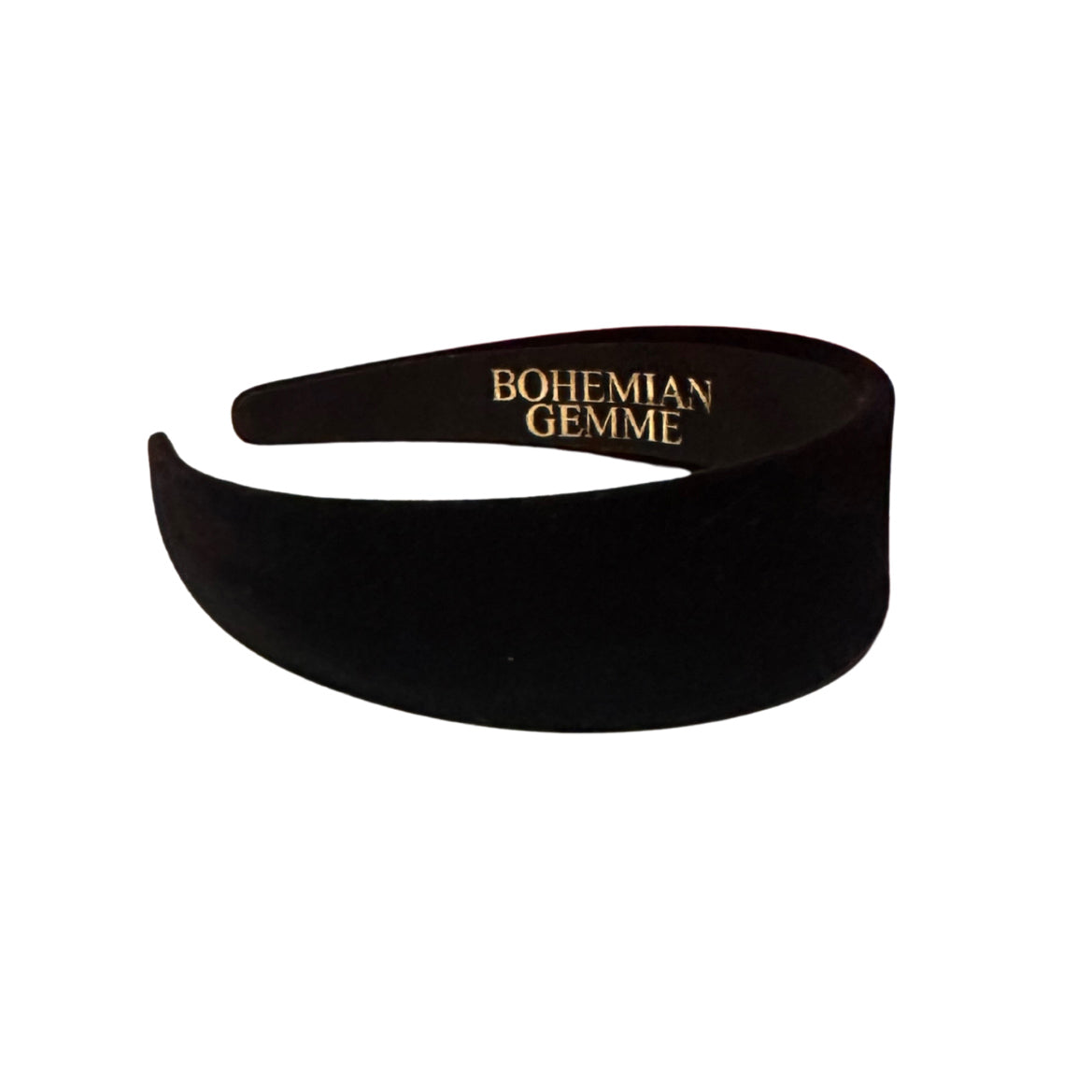 Black Velvet Flat Headband