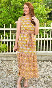 Bohemian Gemme Charlotte Maxi- Marigold Peacock