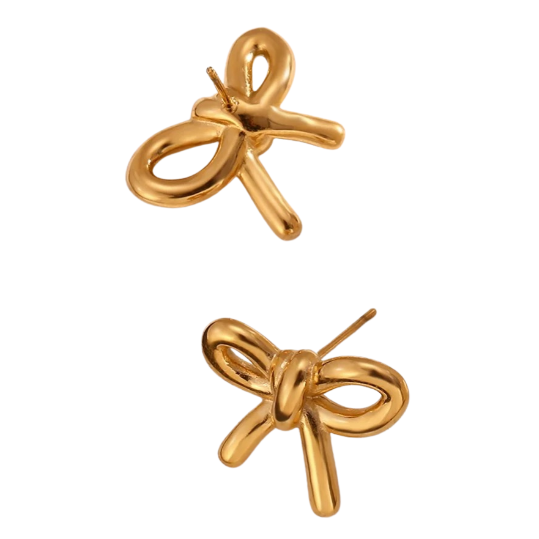 Goldie Bow Stud Earrings