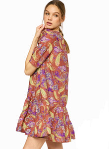 Paisley Mini Dress