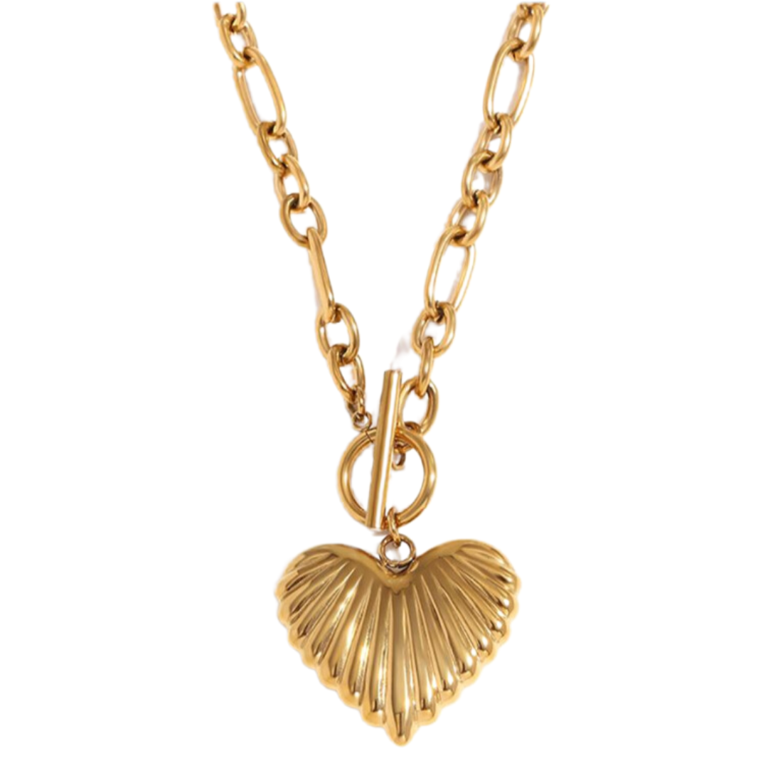 Brooke Heart Pendant Charm Necklace