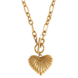 Brooke Heart Pendant Charm Necklace