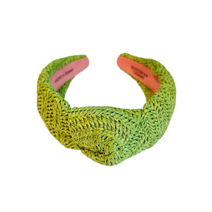 Green Raffia Headband