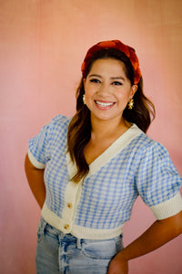 Maya Short Sleeve Button Down Cardi