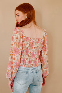 Rachel Floral Long Sleeve Top