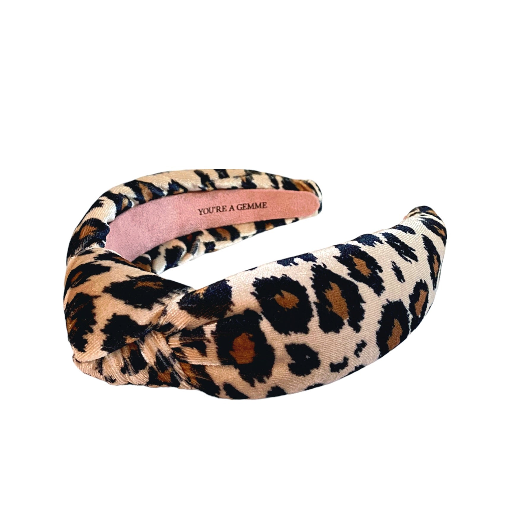 Velvet Leopard Print Headband